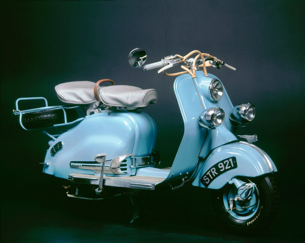 A 1957 Lambretta LD 150 scooter