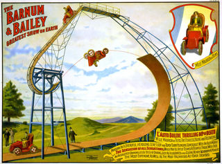 Poster of Barnum and Bailey circus, featuring Mauricia de Tiers