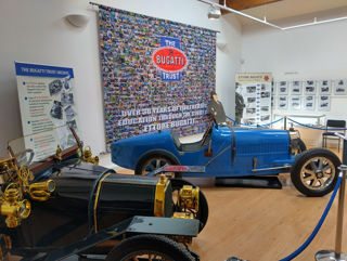 Bugattis on display