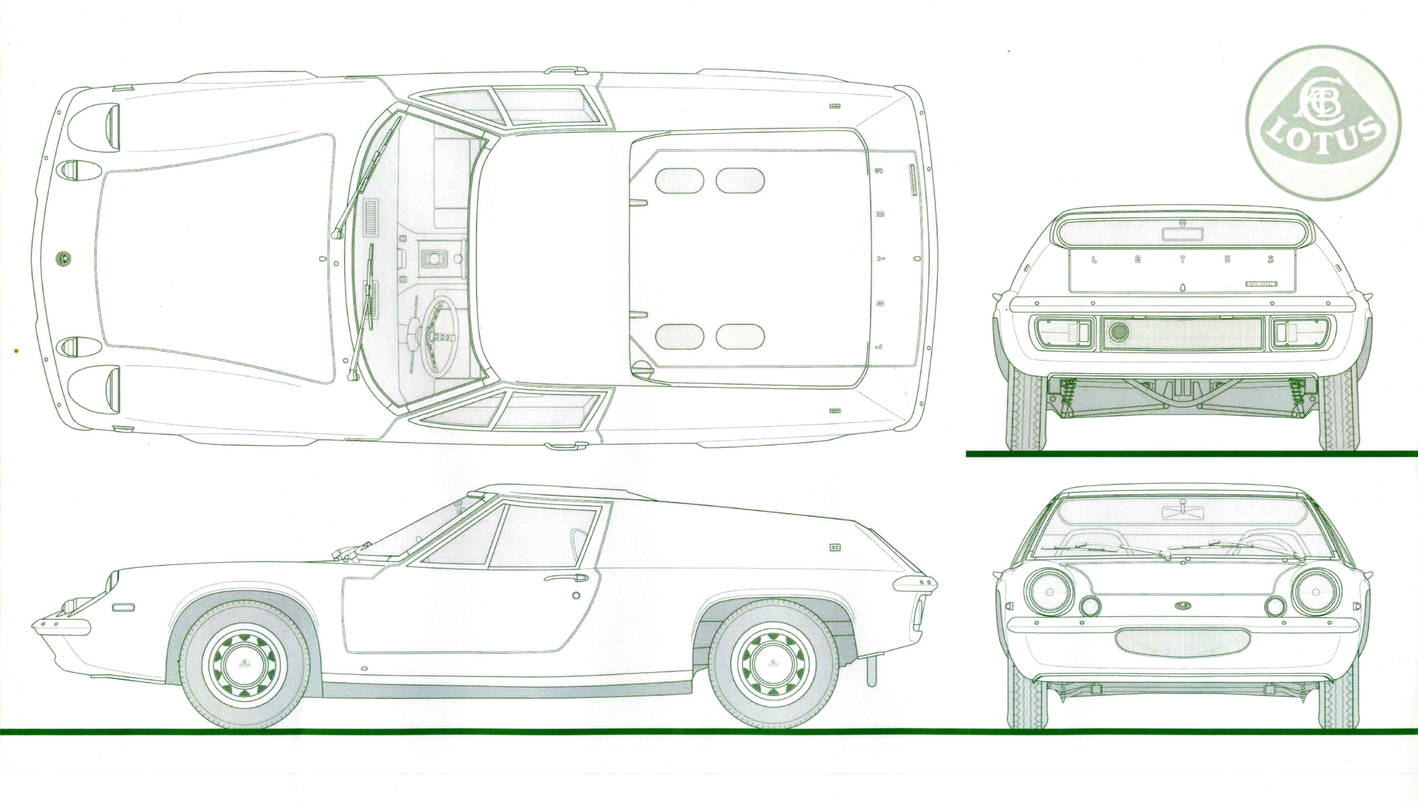 Designs for the Lotus Europa