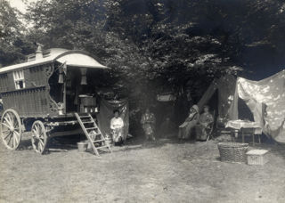 Caravan The Main Gay at The Caravan Club New Forest Meet in 1914