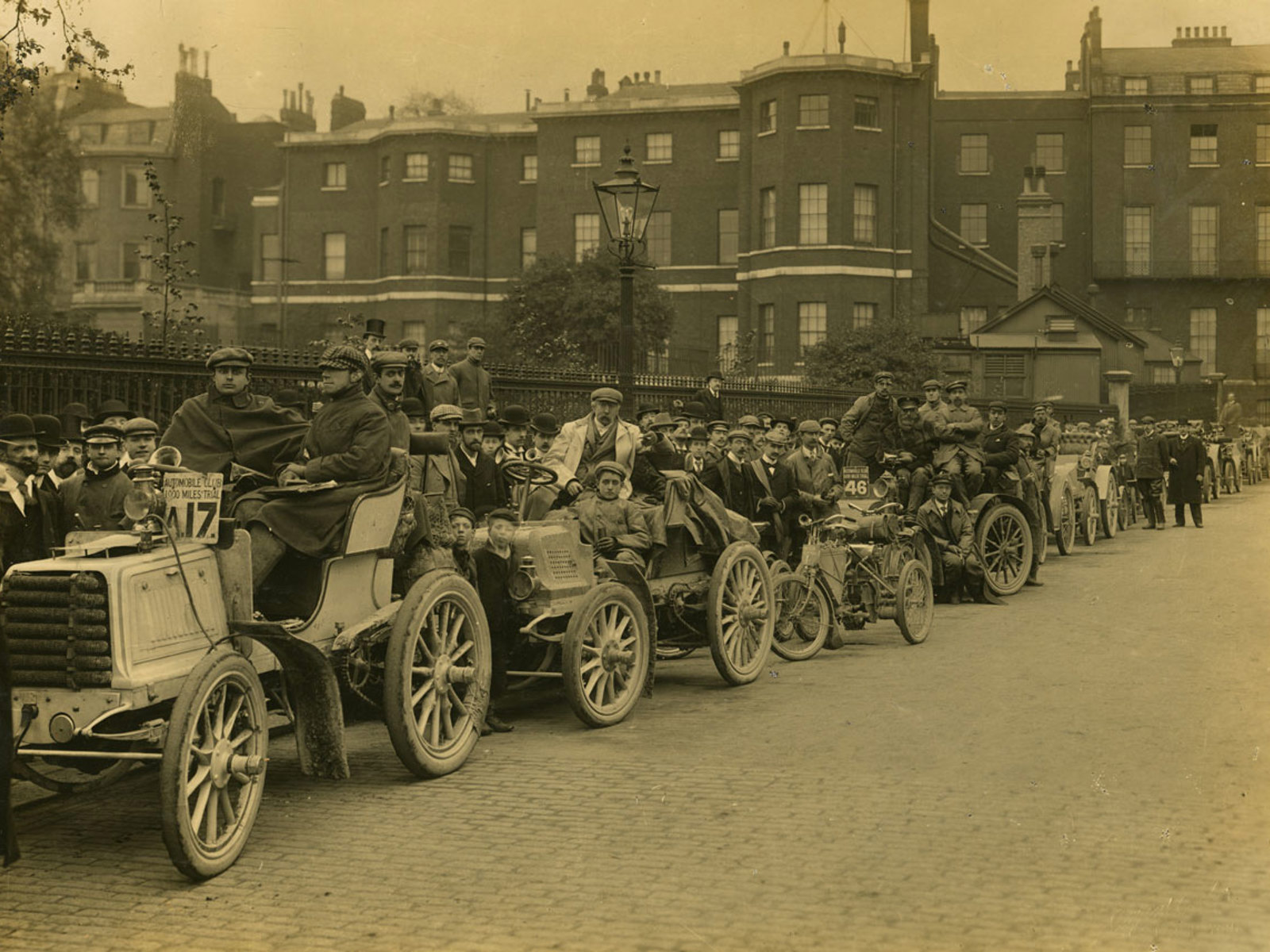 Thousand Mile Trial finish at Whitehall, 1900