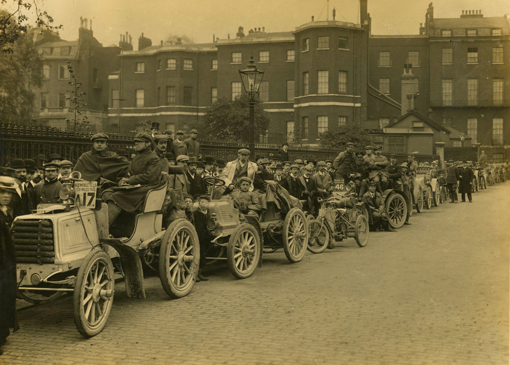 Thousand Mile Trial finish at Whitehall, 1900