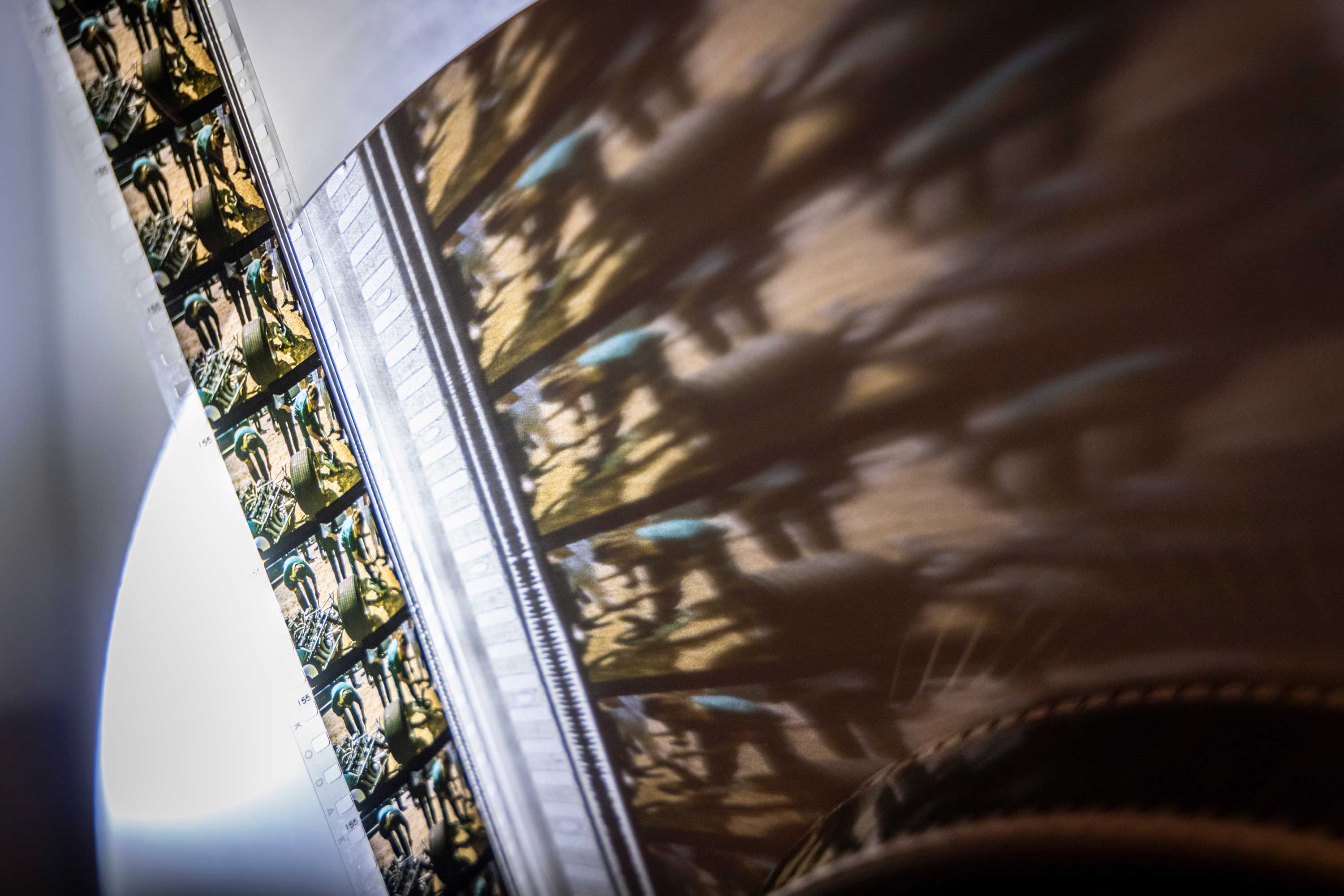 reel of archive film