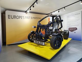 Europe's first 3D printed car on display in the National Motor Museum