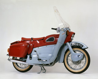 A 1959 Ariel Leader motorcycle