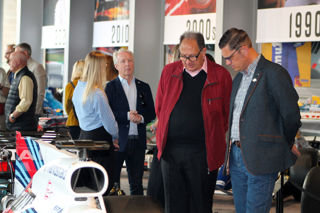 Laurie Blewer and his dad also Laurie - Friends of National Motor Museum , Moggy Fest organiser at Spring Autojumble