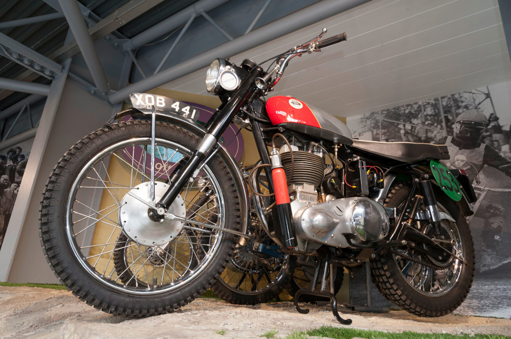 A 1958 Ariel HT5 motorcycle