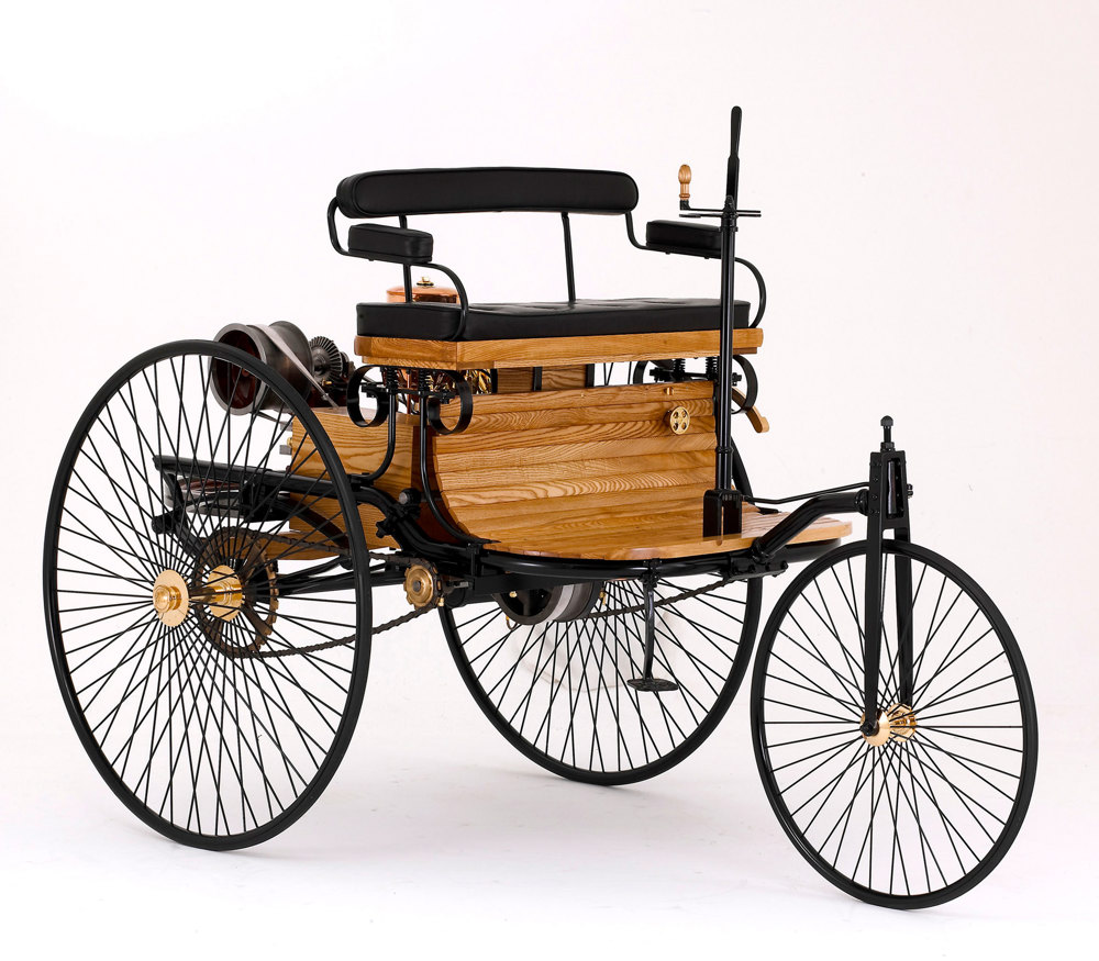 A replica of the Benz prototype ‘Motorwagen’