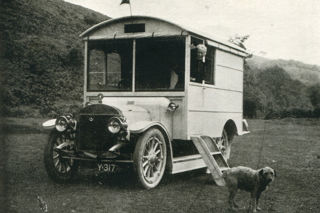 Mr William Appleton’s light weight motor caravan called Aeroplane