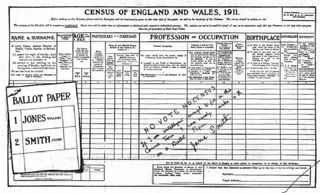 1911 census. Image courtesy of the Women’s Library, LSE.