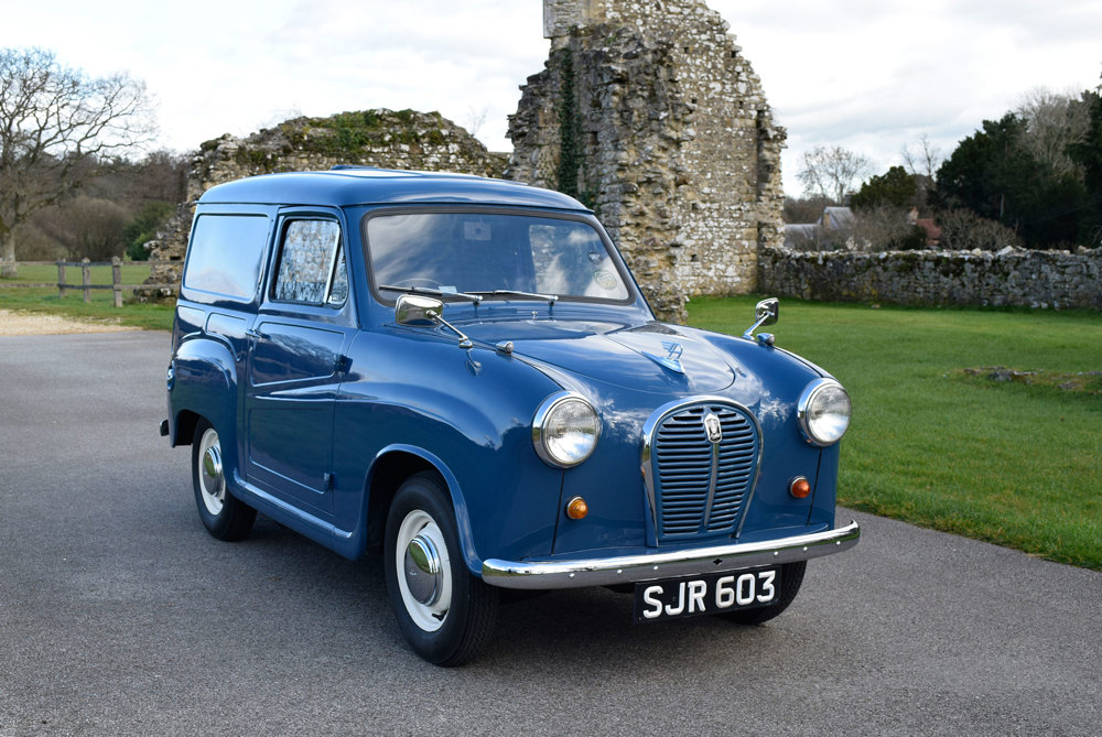 A 1960 Austin A35 Van named Norman