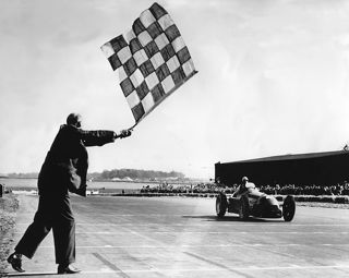 Alfa Romeo Farina British GP Silverstone 1950 Chequered Flag
