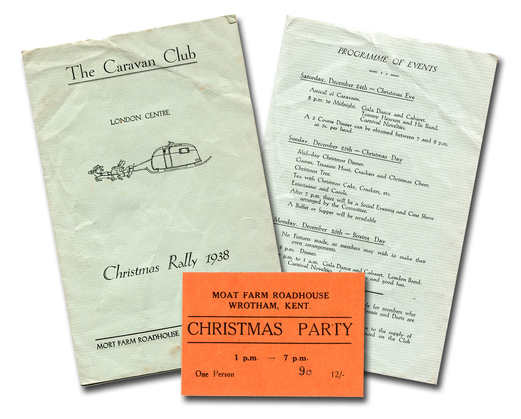 Programme of the 1938 Caravan Club Christmas Rally