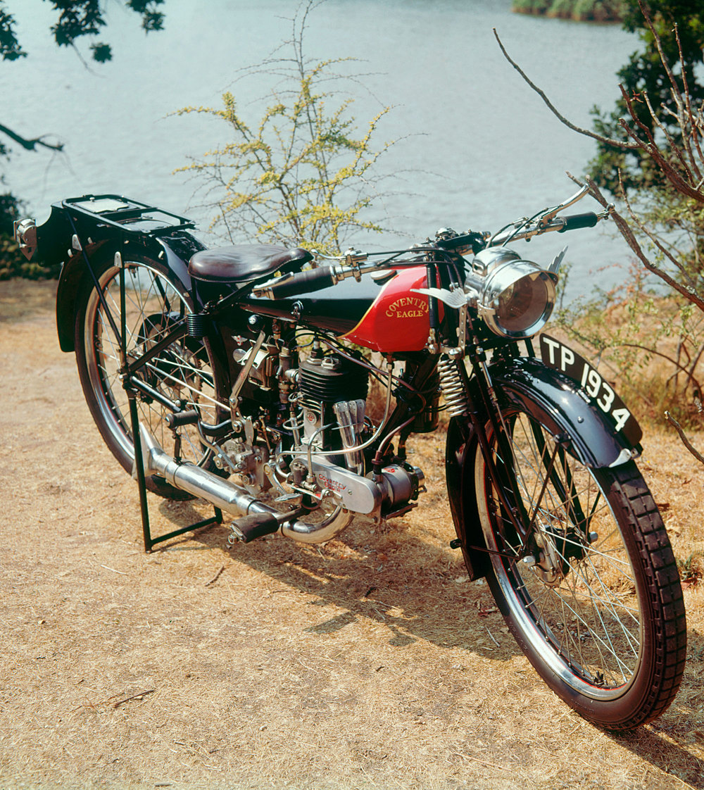 A 1926 Coventry Eagle B33 motorcycle