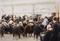 Colourised photograph of the Rolls-Royce Motor Cars opening in 1908