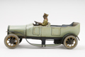 Edwardian model car with driver