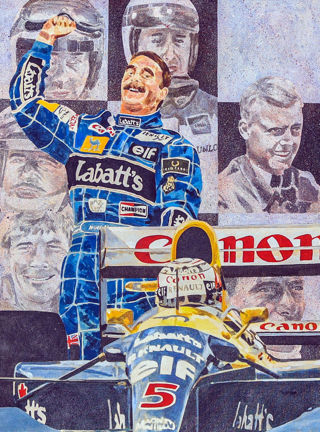 Nigel Mansell By Anthony Lawrence