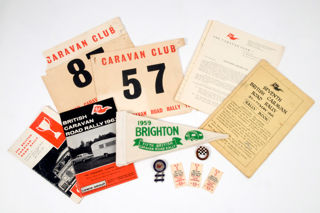 A variety of Road Rally memorabilia donated to the Collection.