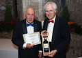 Lord Montagu Presenting 10 Years Membership Award To Douglas Samuel