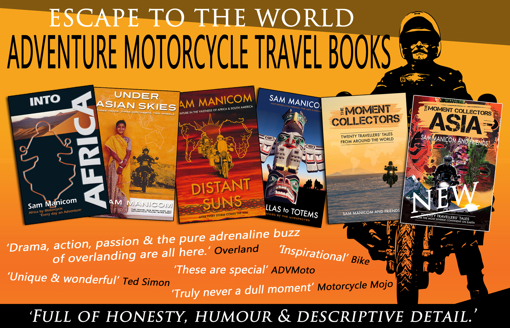 Sam Manicom Adventure Books Poster