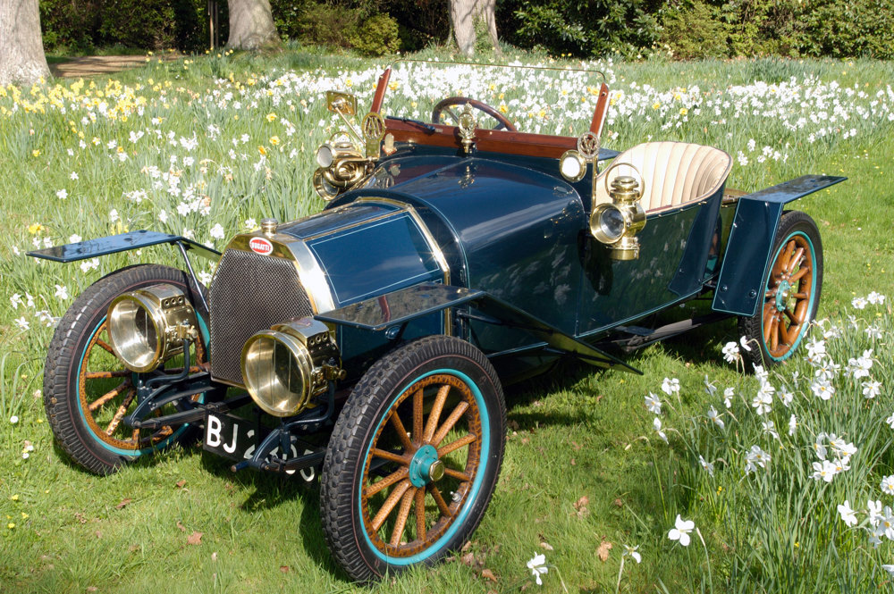 Bugatti Type 15 1910 in the grounds at the National Motor Museum