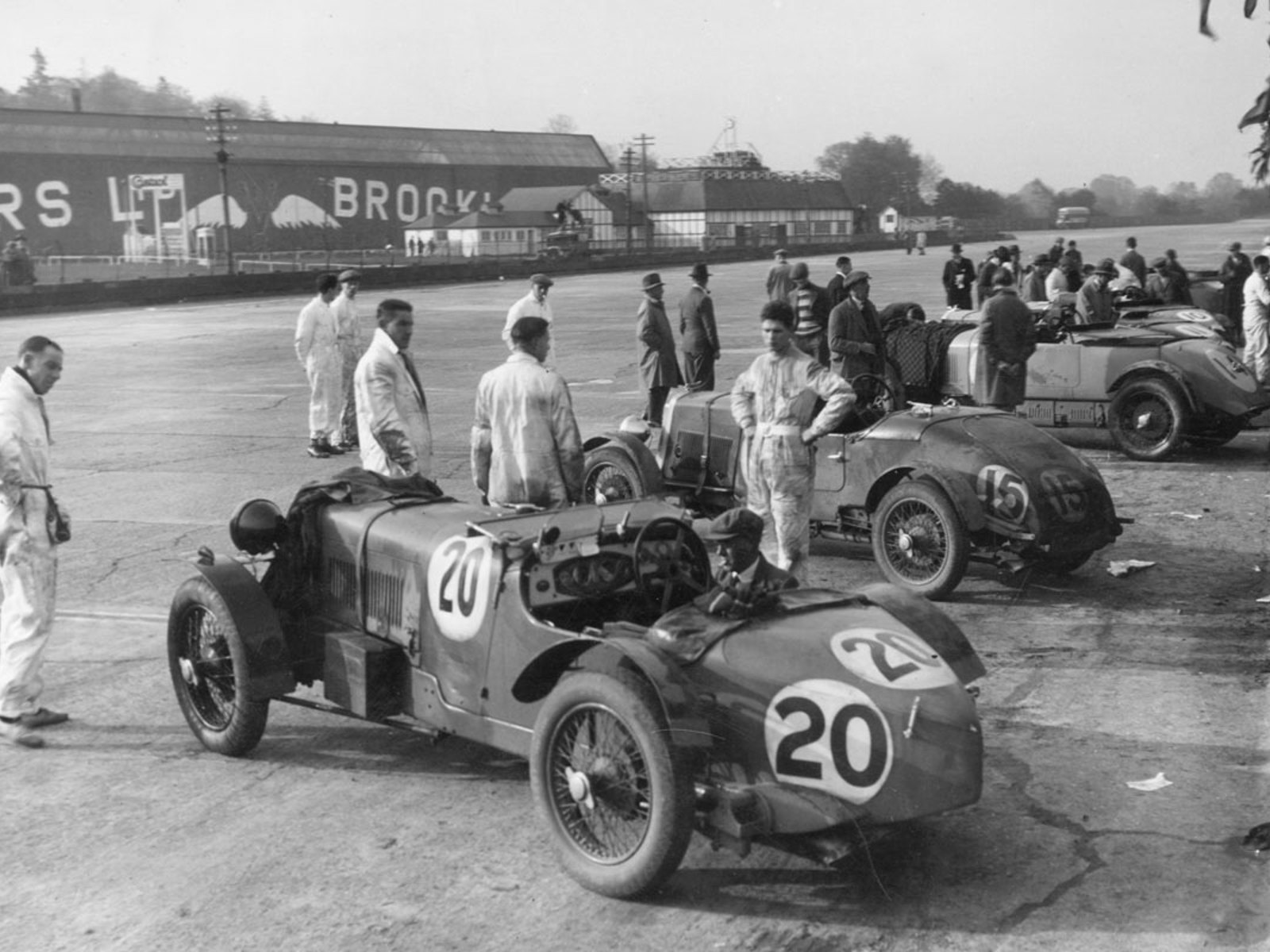 Races at Brooklands helped drive forward tyre development and design.