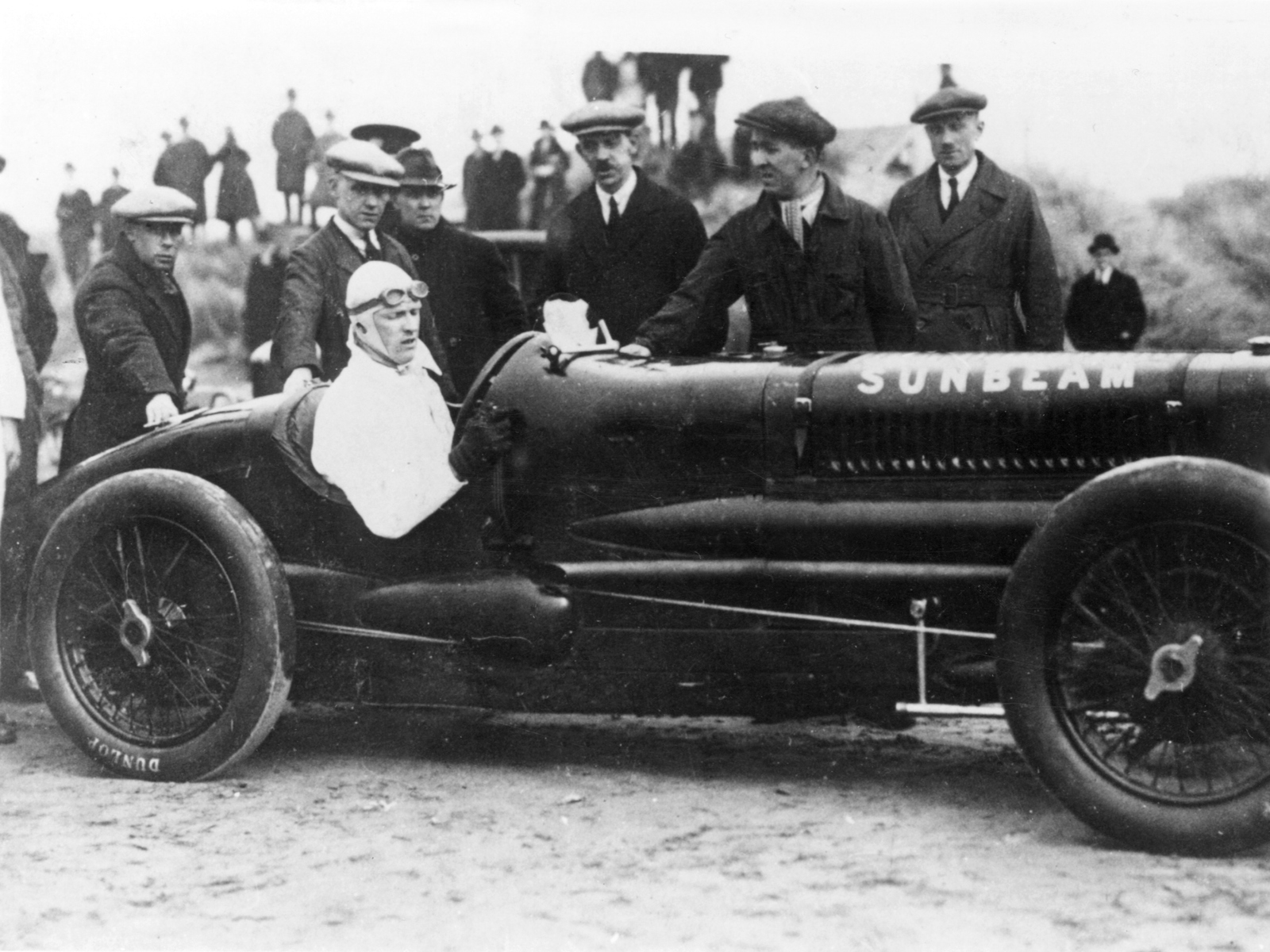 Henry Segrave in the Sunbeam Tiger at Southport. March 1926