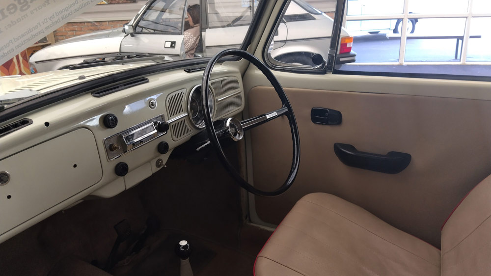 The inside of the Beetle