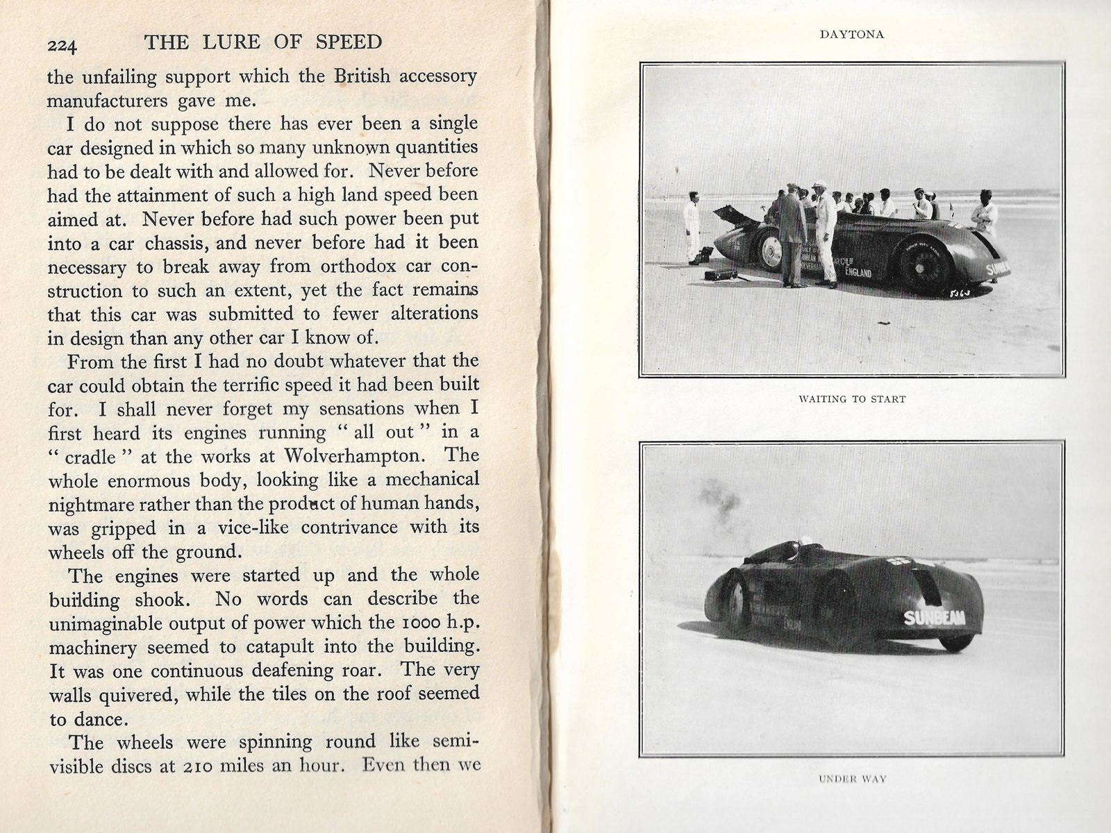 Extract from the book 'Lure Of Speed' by Sir Henry Segrave