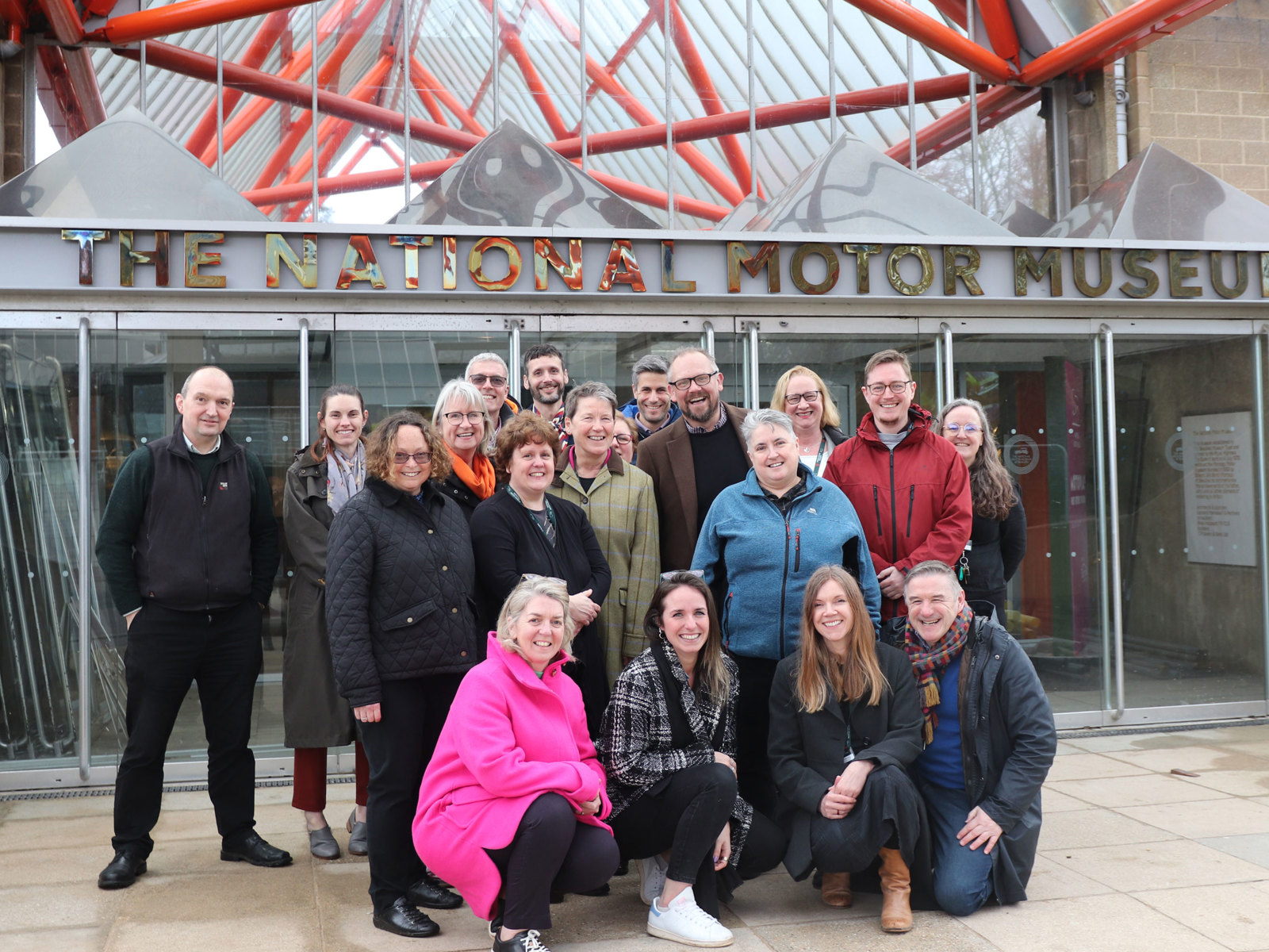 The National Motor Museum team celebrate the Heritage Fund grant