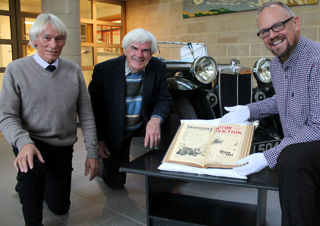 Donors Fraser Clayton and Richard Peskett with NMMT Chief Executive Jon Murden