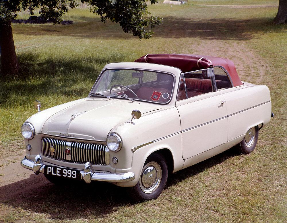 1955 Ford Consul Convertible MkI, registration number PLE 999