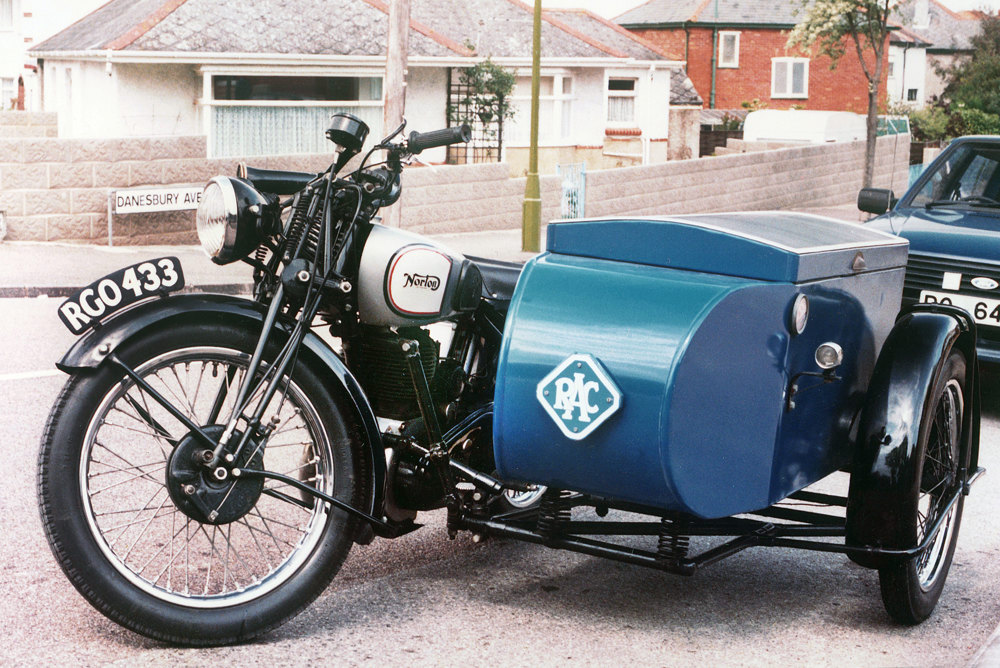 Norton 500cc RAC patrol combination 1936