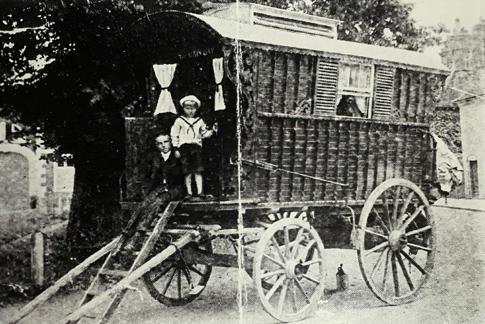 Two boys sitting on the caravan The Main Gay