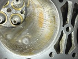 Rust From Cylinder Bores Was Machined Out Then Replaced With Steel Liner