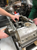 Engineers Checking The Sunbeam 1000Hp Gearbox