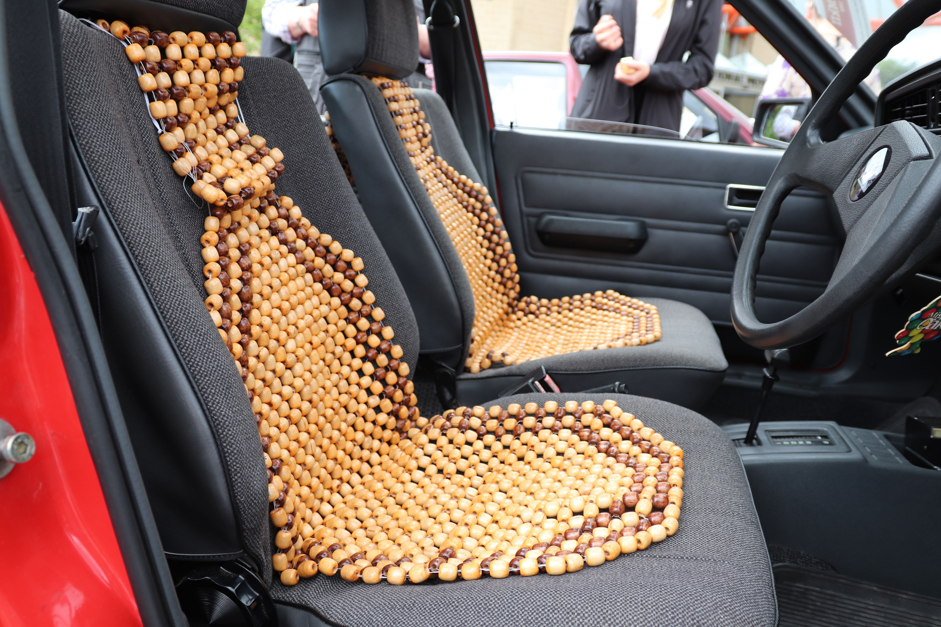Beaded Seats Inside Vauxhall Cavalier