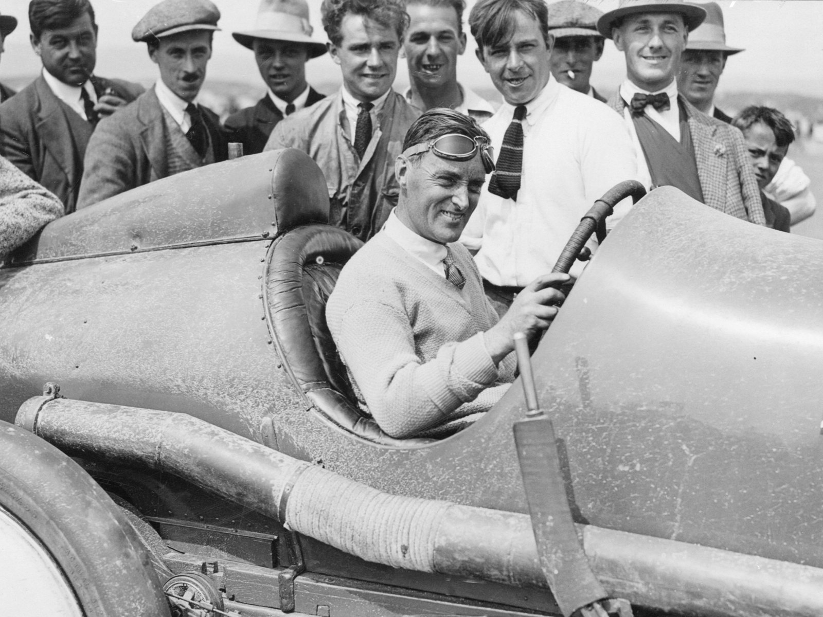 Sir Malcolm Campbell in the Sunbeam 350hp, 1920