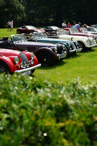 Cars on display at Bowcliffe Hall
